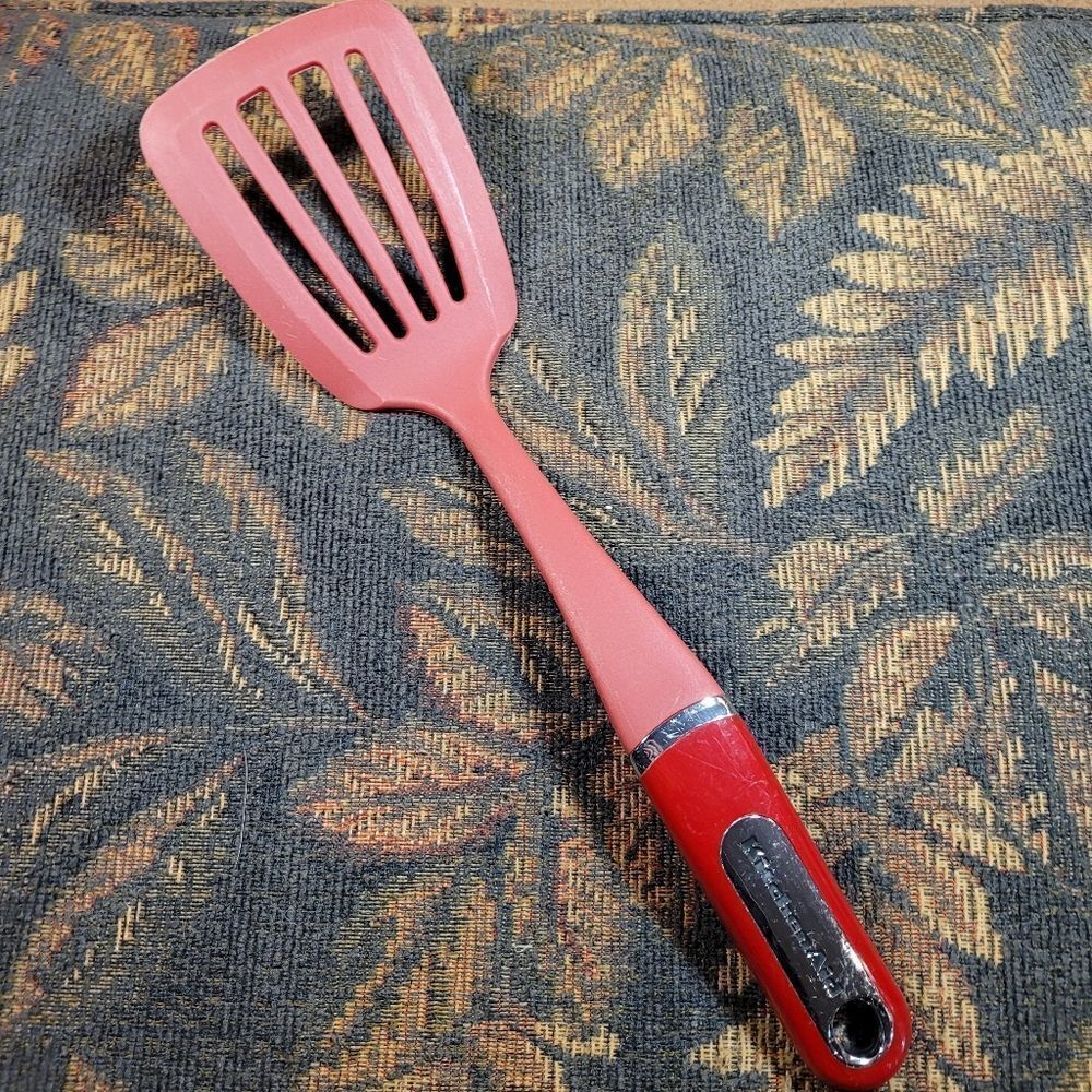 Red KitchenAid Slotted Turner